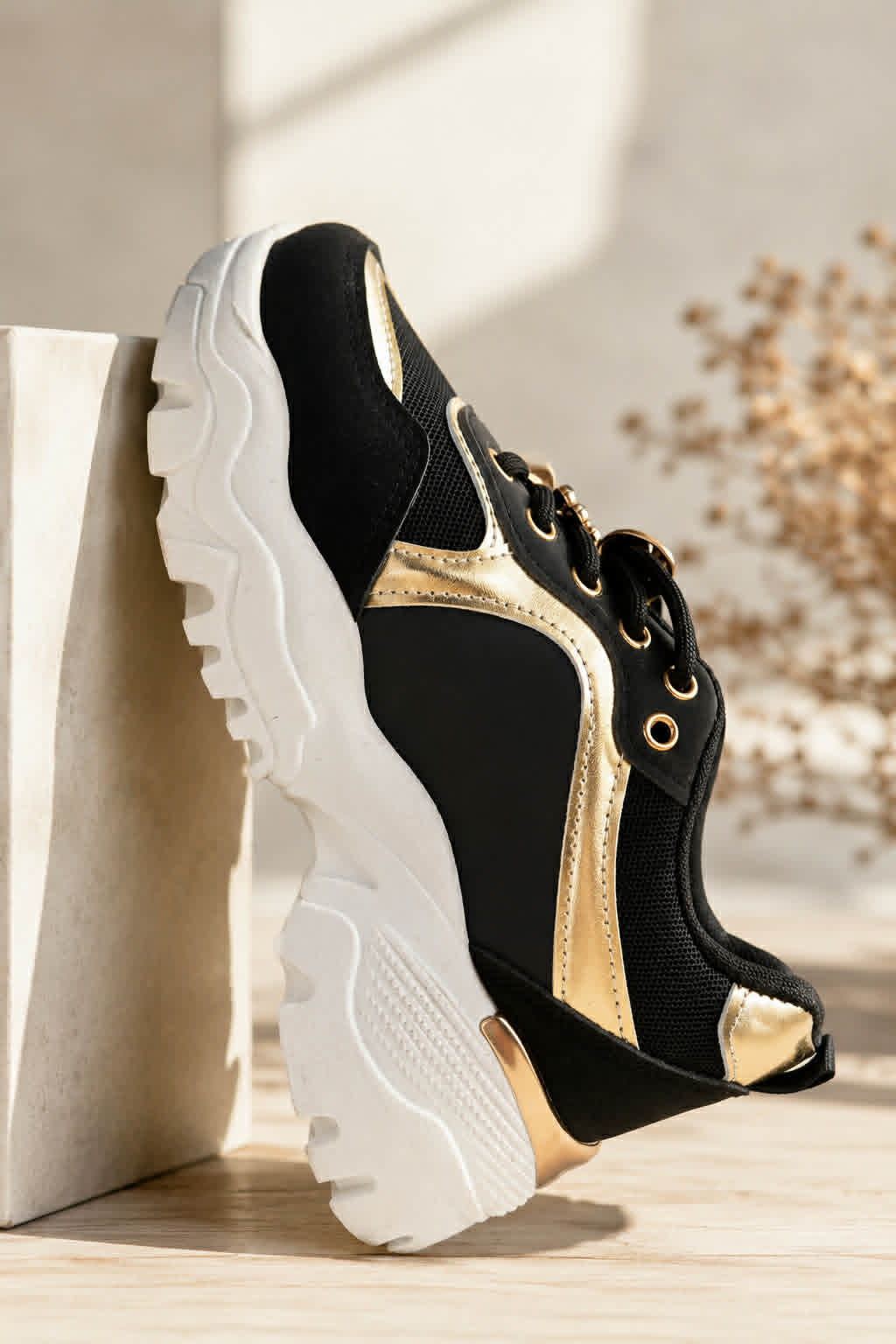 Baskets Noir Femme