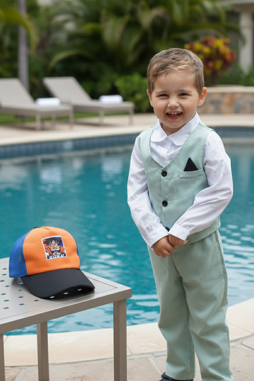 Casquette Goku Dragon Ball Orange Noir Bleu