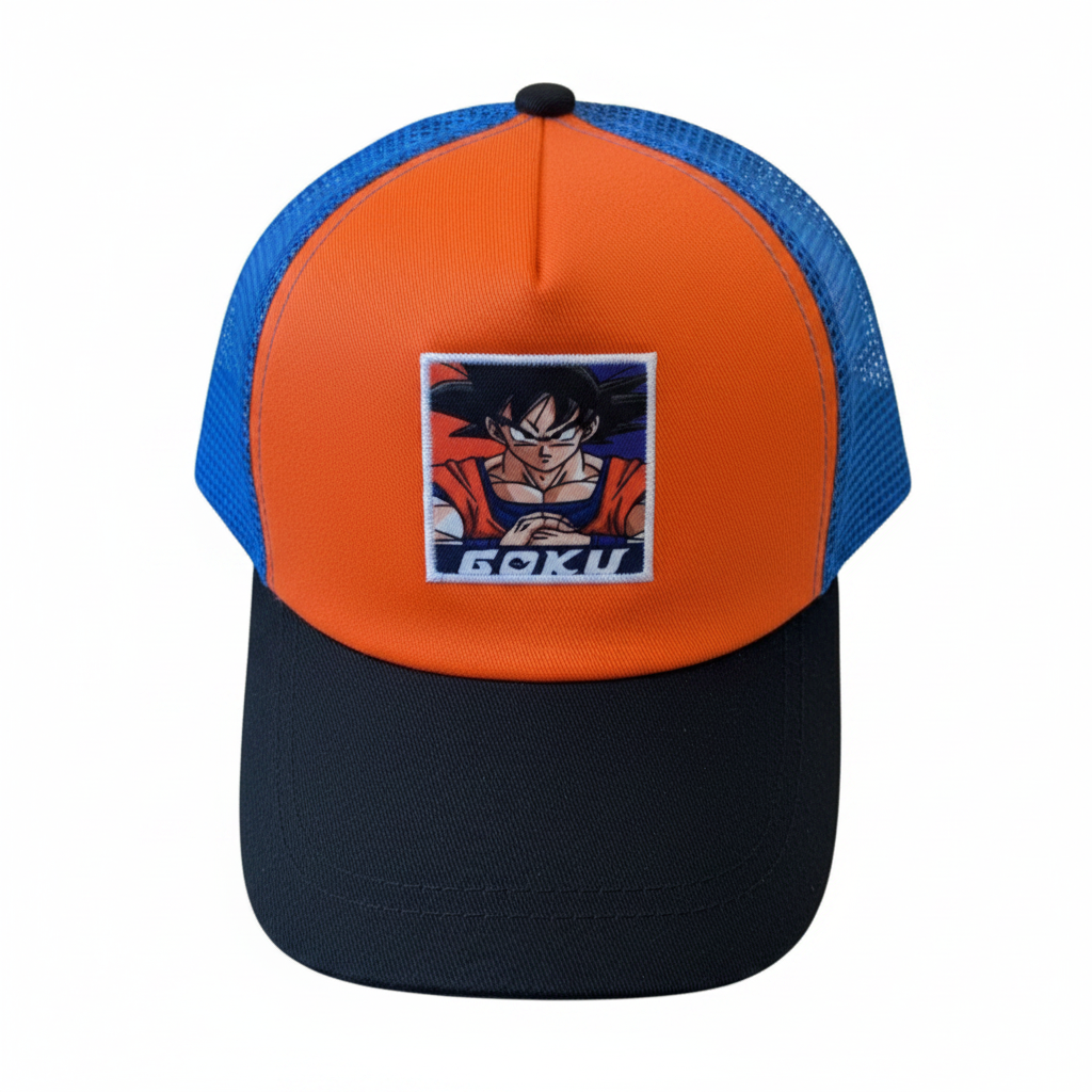 Casquette Goku Dragon Ball Orange Noir Bleu
